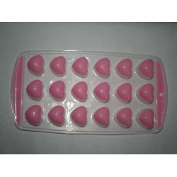 Силикон форма для льда сердечки из 18 с крышкой 2219-2 М0855