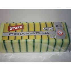 Мочалка губка набір з 10шт (100х65х30) старк