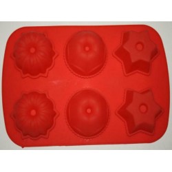 Силікон асорті з 6 "зірка" 330х215х45 d85 №059
