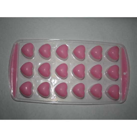Силикон форма для льда сердечки из 18 с крышкой 2219-2 М0855