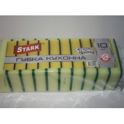 Мочалка губка набор из 10шт (100х65х30) старк